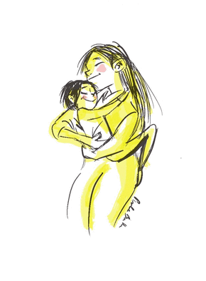 &Eacute;treinte chaleureuse entre une maman et son enfant